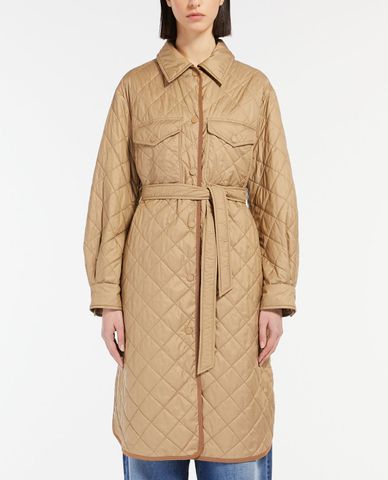  WEEKEND MAX MARA - Áo khoác nữ dáng dài chần bông sang trọng Learco 