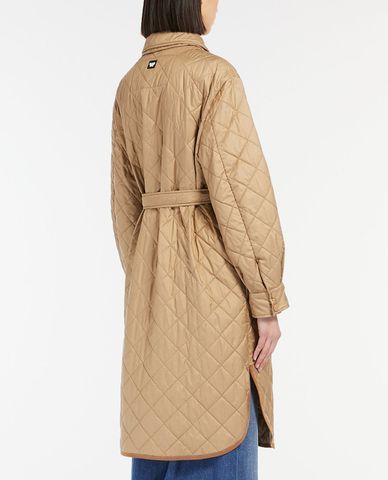  WEEKEND MAX MARA - Áo khoác nữ dáng dài chần bông sang trọng Learco 