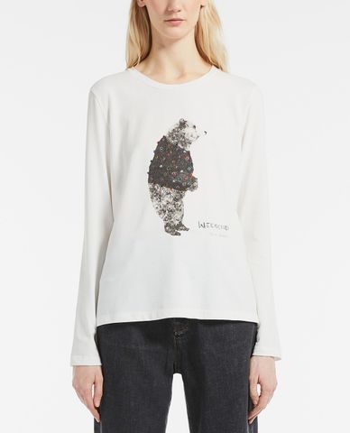  WEEKEND MAX MARA - Áo thun nữ cổ tròn tay dài Tallero 