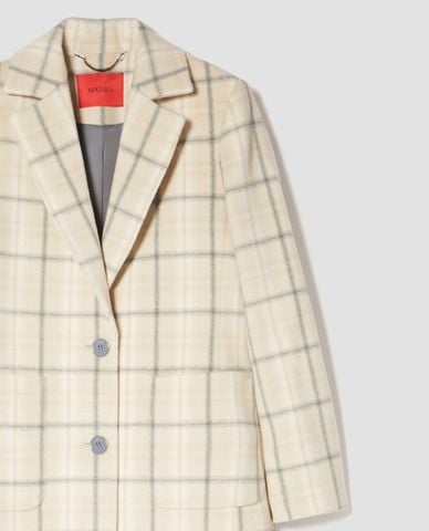  MAX&Co. - Áo măng tô nữ ô kẻ Pure Wool Beaver 