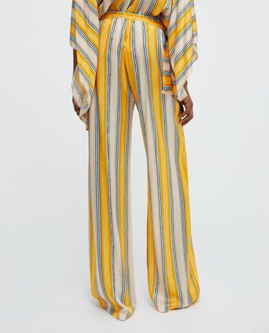  MAX&Co. - Quần ống rộng lưng thun phối sọc Blasy 