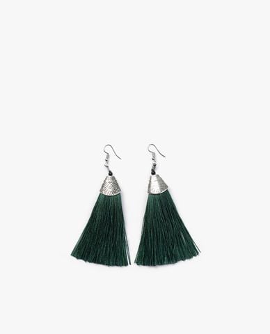  CECI - Khuyên tai nữ dạng thả tua rua thời trang 