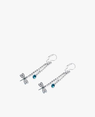  CECI - Khuyên tai nữ dáng thả đính đá nữ tính 