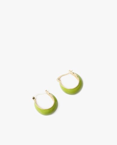  CECI - Khuyên tai nữ khoen tròn bản dày khóa chốt đơn giản 