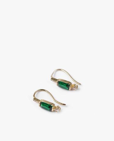  CECI - Khuyên tai nữ xỏ lỗ phối đá lấp lánh 