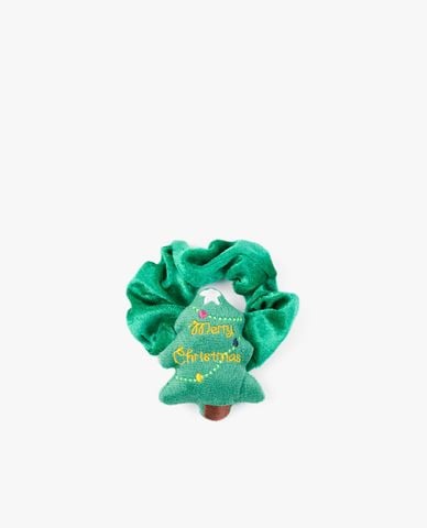  CECI - Dây cột tóc nữ bản to phối hình cây thông xinh xắn 