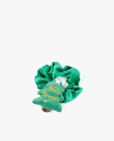  CECI - Dây cột tóc nữ bản to phối hình cây thông xinh xắn 