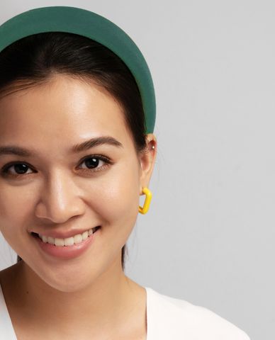  CECI - Băng đô cài tóc nữ bản lớn bọc vải thời trang 