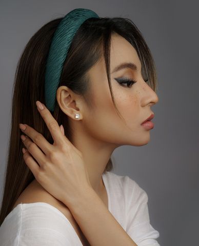  CECI - Băng đô cài tóc nữ bản dày bọc vải thời trang 