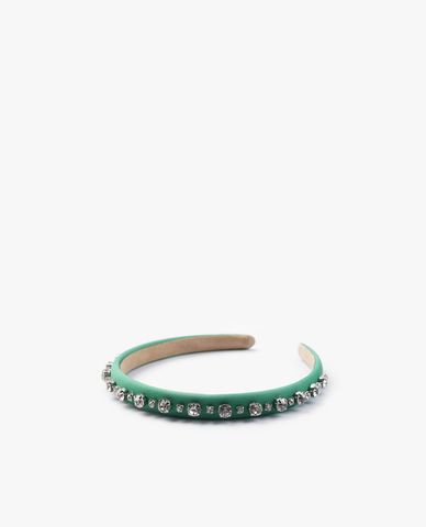  CECI - Băng đô cài tóc nữ bọc vải đính đá lấp lánh 