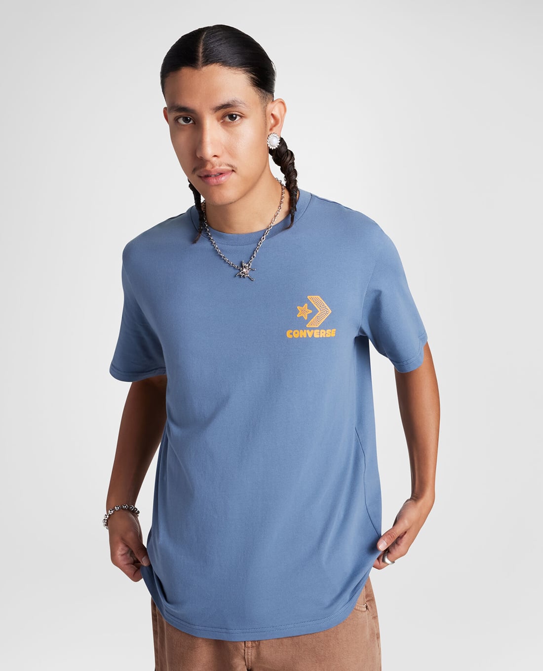 CONVERSE - Áo thun nam cổ tròn tay ngắn Nature Center