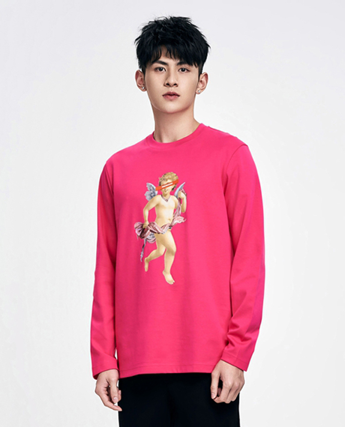 TRENDIANO - Áo thun nam tay dài họa tiết thiên thần