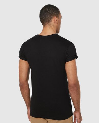  Áo thun nam ngắn tay Roller Sleeve Crew Neck 