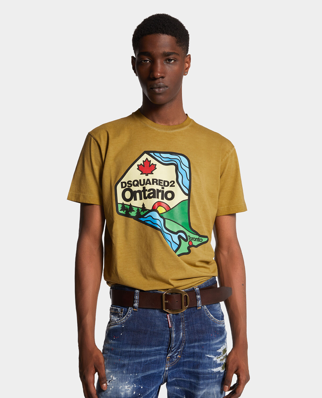 DSQUARED2 - Áo thun nam cổ tròn tay ngắn Cool Fit