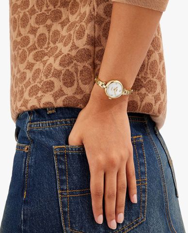  COACH - Đồng hồ nữ mặt tròn Carry 14504006 