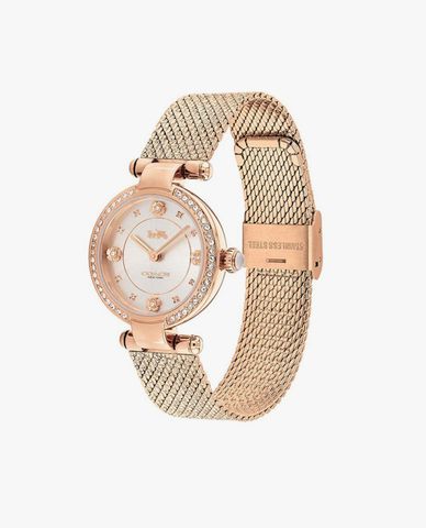  COACH - Đồng hồ nữ mặt tròn Carry 14504012 