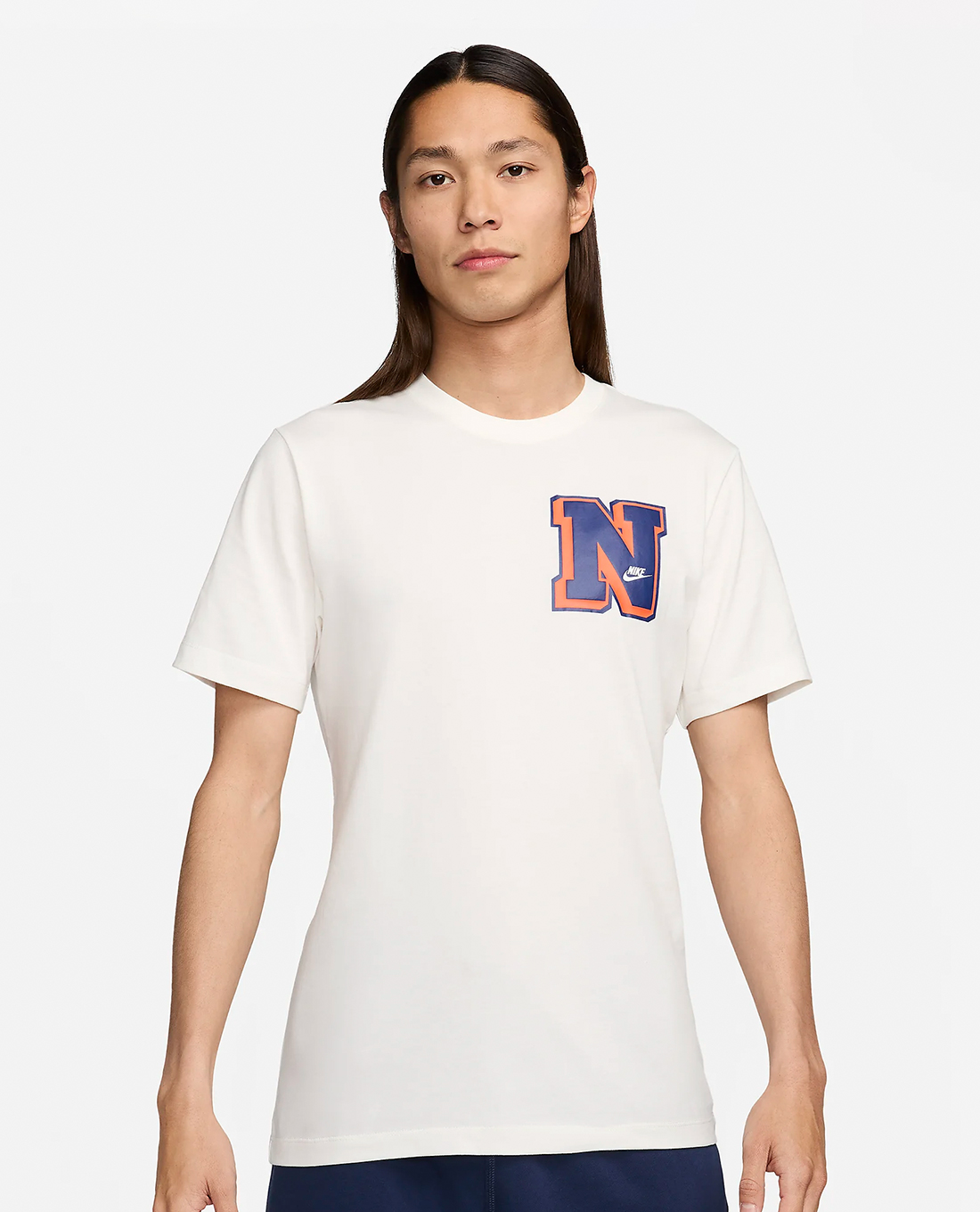 NIKE - Áo thun nam cổ tròn tay ngắn trẻ trung