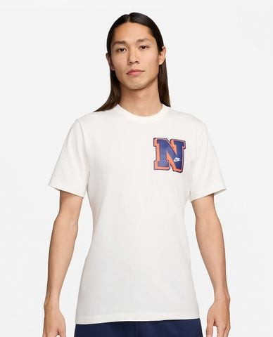  NIKE - Áo thun nam cổ tròn tay ngắn trẻ trung 