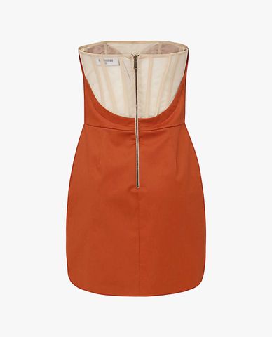  DSQUARED2 - Đầm body mini cúp ngực hở lưng thời trang 