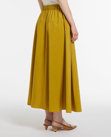  WEEKEND MAX MARA - Váy xếp li midi dáng chữ A lưng thun Egidio 