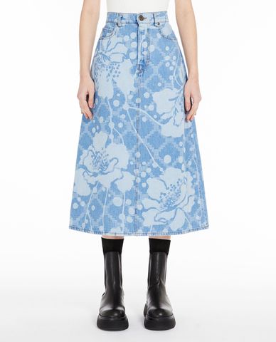  WEEKEND MAX MARA - Chân váy denim chữ A midi Fonte 