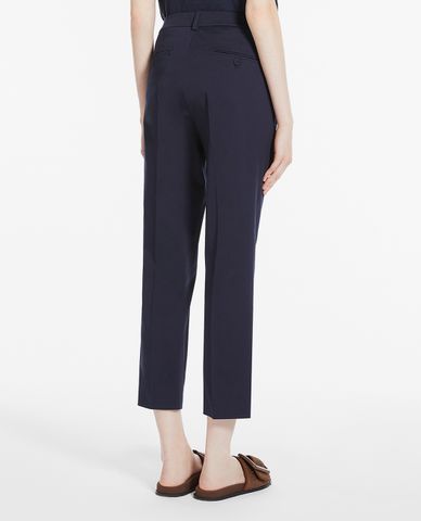  WEEKEND MAX MARA - Quần nữ ống đứng Cotton Gabardine 
