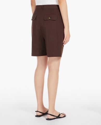 WEEKEND MAX MARA - Quần short ống đứng phối nút thời trang 