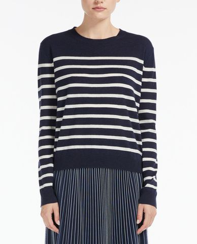  WEEKEND MAX MARA - Áo dệt kim nữ cổ tròn tay dài Wool And Cashmere 