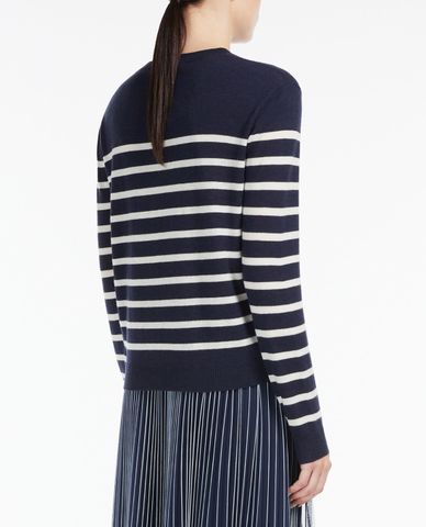  WEEKEND MAX MARA - Áo dệt kim nữ cổ tròn tay dài Wool And Cashmere 