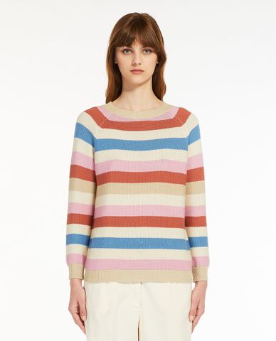  WEEKEND MAX MARA - Áo sweater cổ tròn tay dài màu sắc trẻ trung Linz 