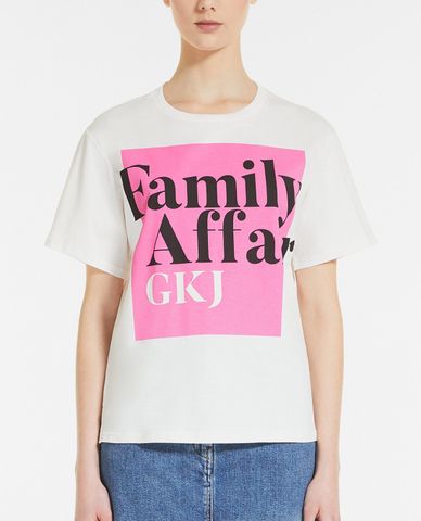  WEEKEND MAX MARA - Áo thun nữ tay ngắn cổ tròn Cotton Jersey 