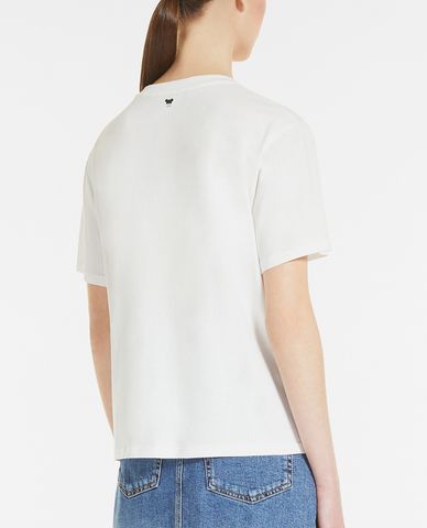  WEEKEND MAX MARA - Áo thun nữ tay ngắn cổ tròn Cotton Jersey 