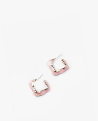  CECI - Khuyên tai nữ khoen vuông dáng hở thời trang 