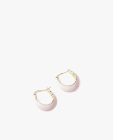  CECI - Khuyên tai nữ khoen tròn bản dày khóa chốt đơn giản 