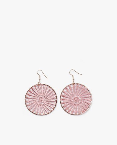  CECI - Khuyên tai nữ khoen tròn bện dây thời trang 