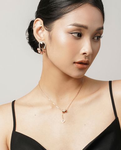  CECI - Khuyên tai nữ đính đá nổi bật 