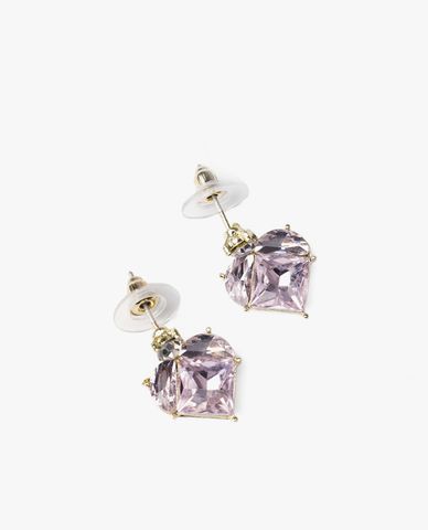  CECI - Khuyên tai nữ đính đá hình trái tim sang trọng 