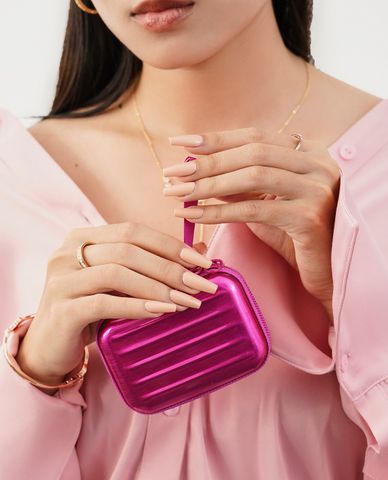  CECI - Ví nữ dáng  ngắn phom chữ nhật phối zip hiện đại 