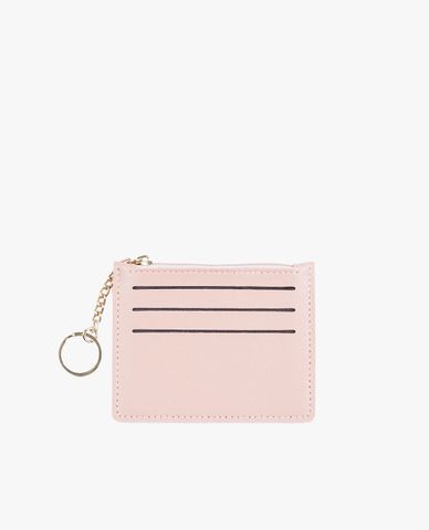  CECI - Ví đựng thẻ nữ phối khoá zip độc đáo 