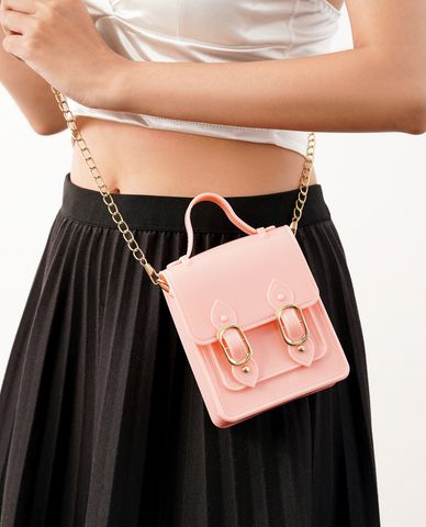  CECI - Túi đeo chéo nữ chữ nhật nắp gập thời trang 