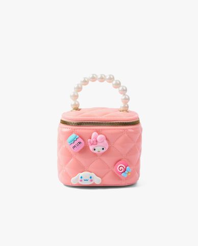  CECI - Túi xách bé gái hình hộp vuông chần bông thời trang 