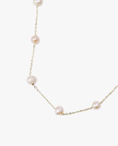  CECI - Vòng cổ nữ mắt xích phối hạt ngọc sang trọng 