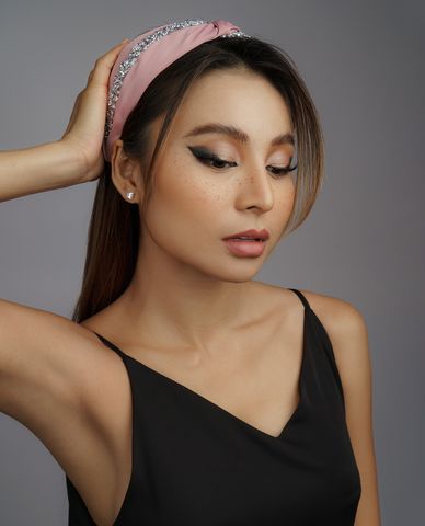  CECI - Băng đô cài tóc nữ bản dày bọc vải thời trang 