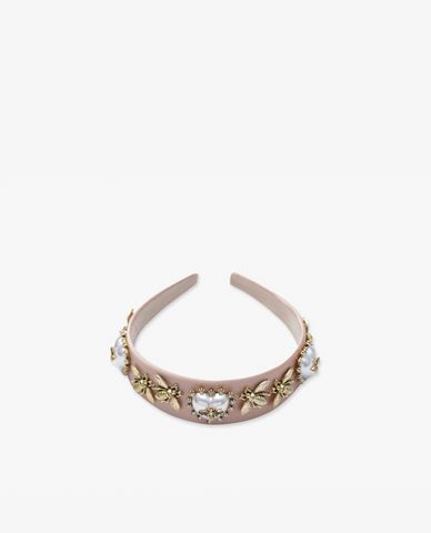  CECI - Băng đô cài tóc nữ bản dày đính hình chú ong độc đáo 