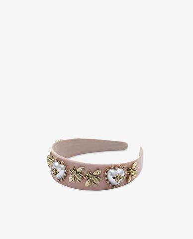  CECI - Băng đô cài tóc nữ bản dày đính hình chú ong độc đáo 