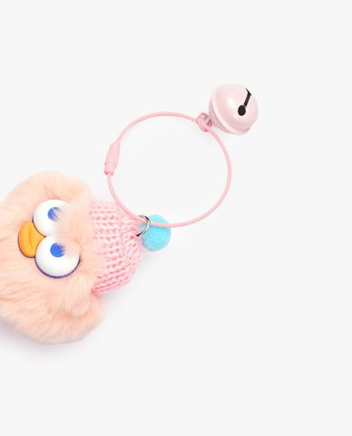  CECI - Móc khoá hình thú nhồi bông phối chuông nổi bật 