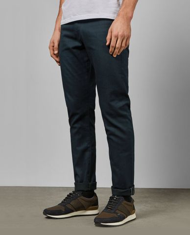  TED BAKER - Quần jeansnam lưng cao ống suông Alforon 