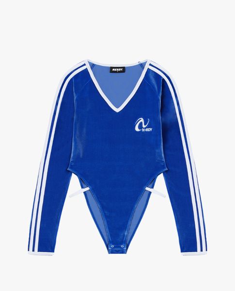  NERDY - Bodysuits nữ cổ V tay dài NY Velvet 