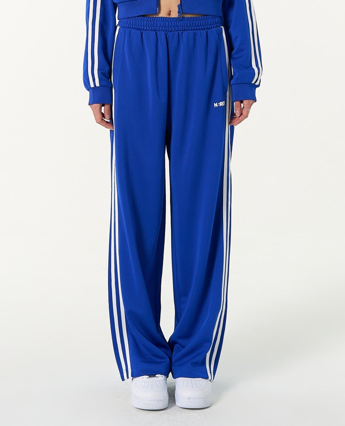 NERDY - Quần dài unisex ống rộng lưng thun NY