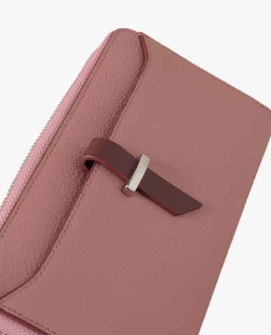  PEDRO - Ví nữ phom dài Embossed Leather Zipper 